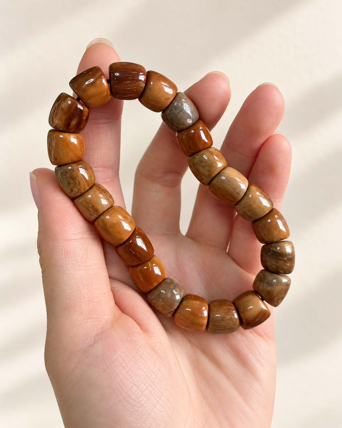 Seed Bead Bracelet, Rounded Segments