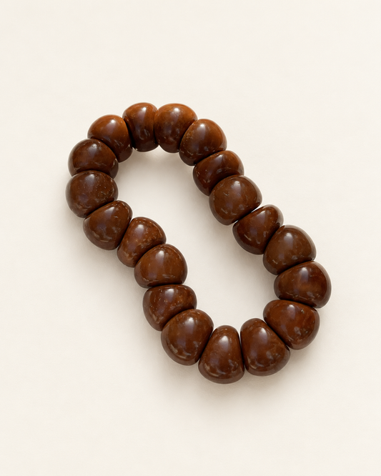 Kuke Bracelet, 15 mm Lobed Beads — another angle