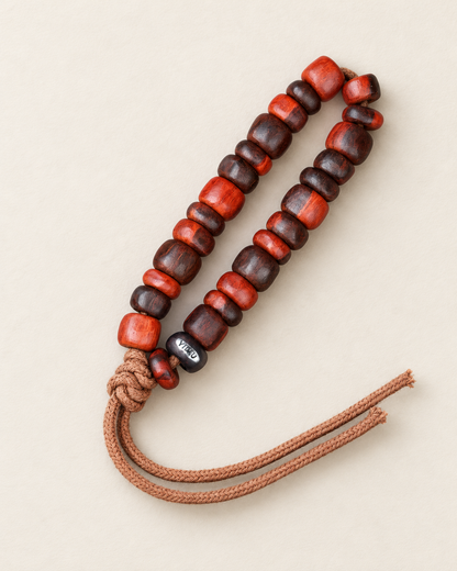 Rosewood Strand and Silver Phoenix Pendant