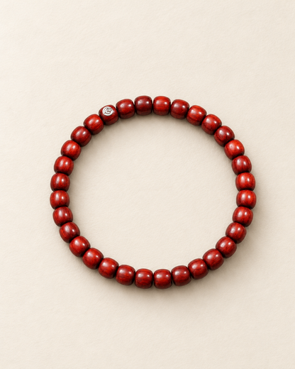 Rosewood Bracelet, Small Round Beads