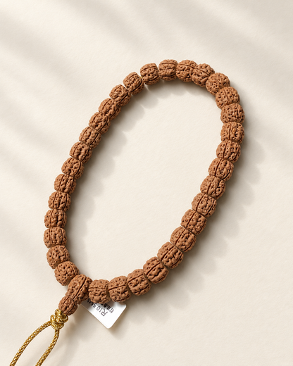 Rudraksha Strand, Small Ridged Beads