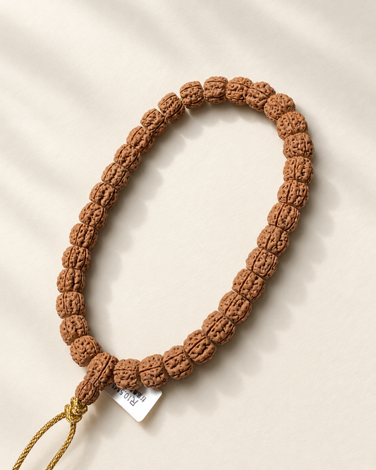 Rudraksha Strand, Small Ridged Beads