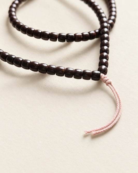 Coconut Bead Strand, Small Barrel Beads
