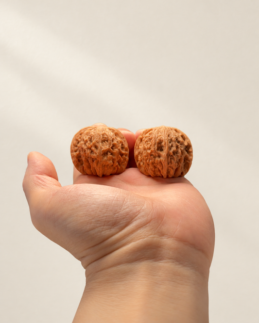 Walnut Pair, Low Rounded Form