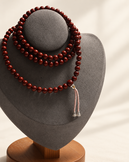 Zitan Long Strand, 6 mm Round Beads — another angle