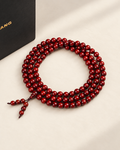 Zitan Strand, 108 Round Beads — another angle
