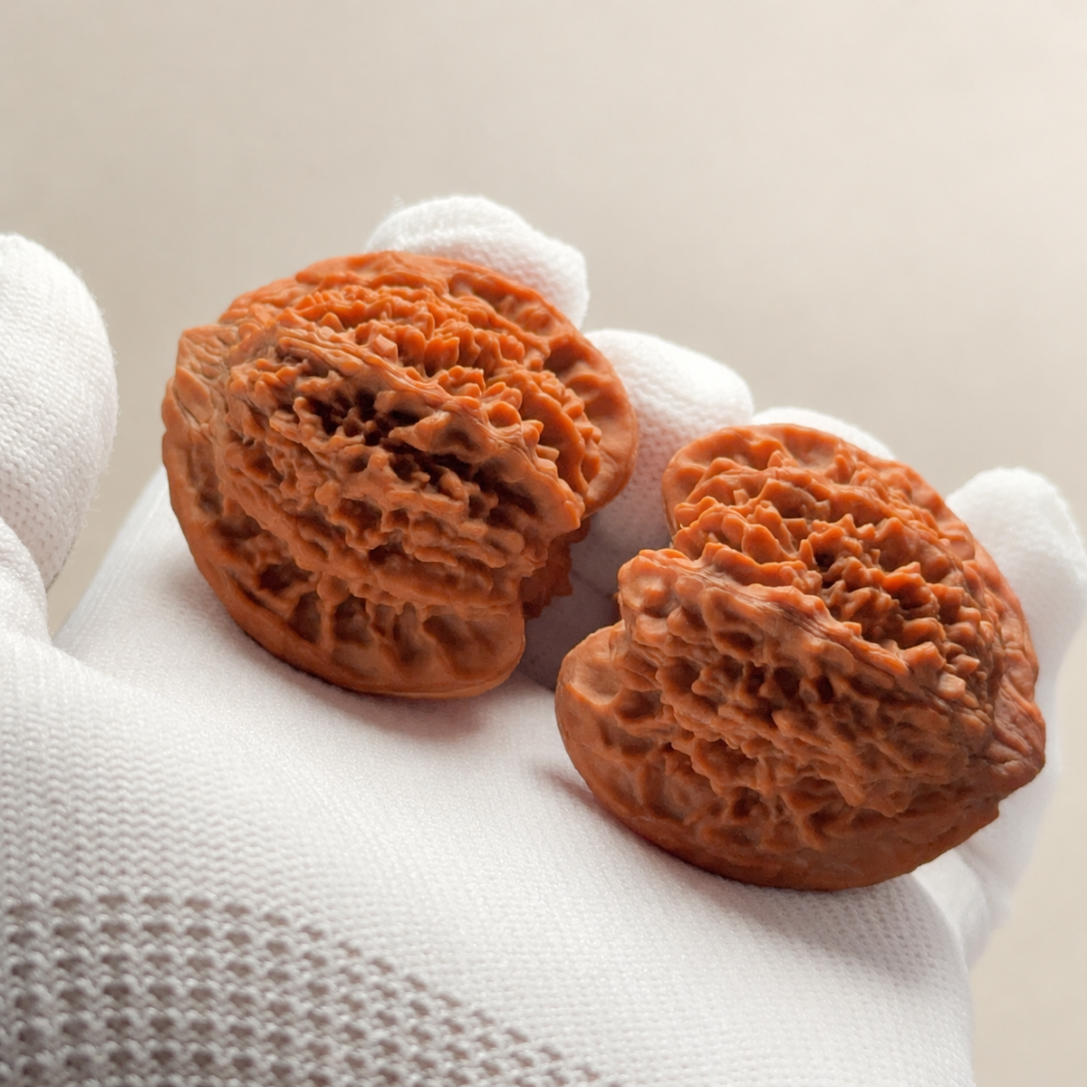 Hand Walnut Pair, Tall Starry Sky — another angle