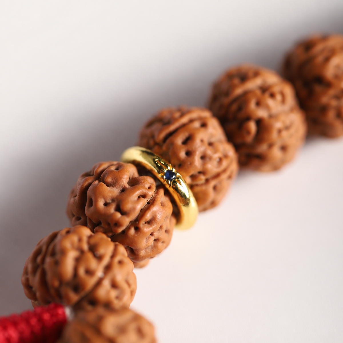 Rudraksha Strand, Small Even Beads — detail view